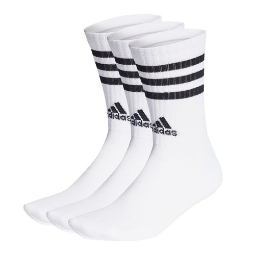 MEDIAS ADIDAS A MEDIA PANTORRILLA ACOLCHADAS 3 TIRAS 3 PARES UNISEX