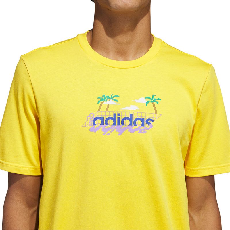 Remera best sale adidas amarilla