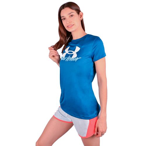 REMERA UNDER ARMOUR TECH GRAPHIC DE MUJER