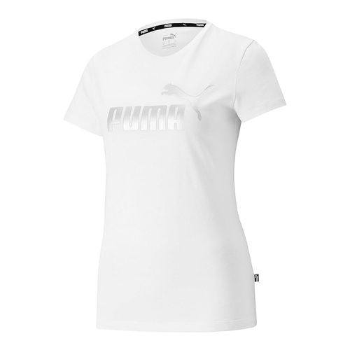 REMERA PUMA METALLIC LOGO DE MUJER