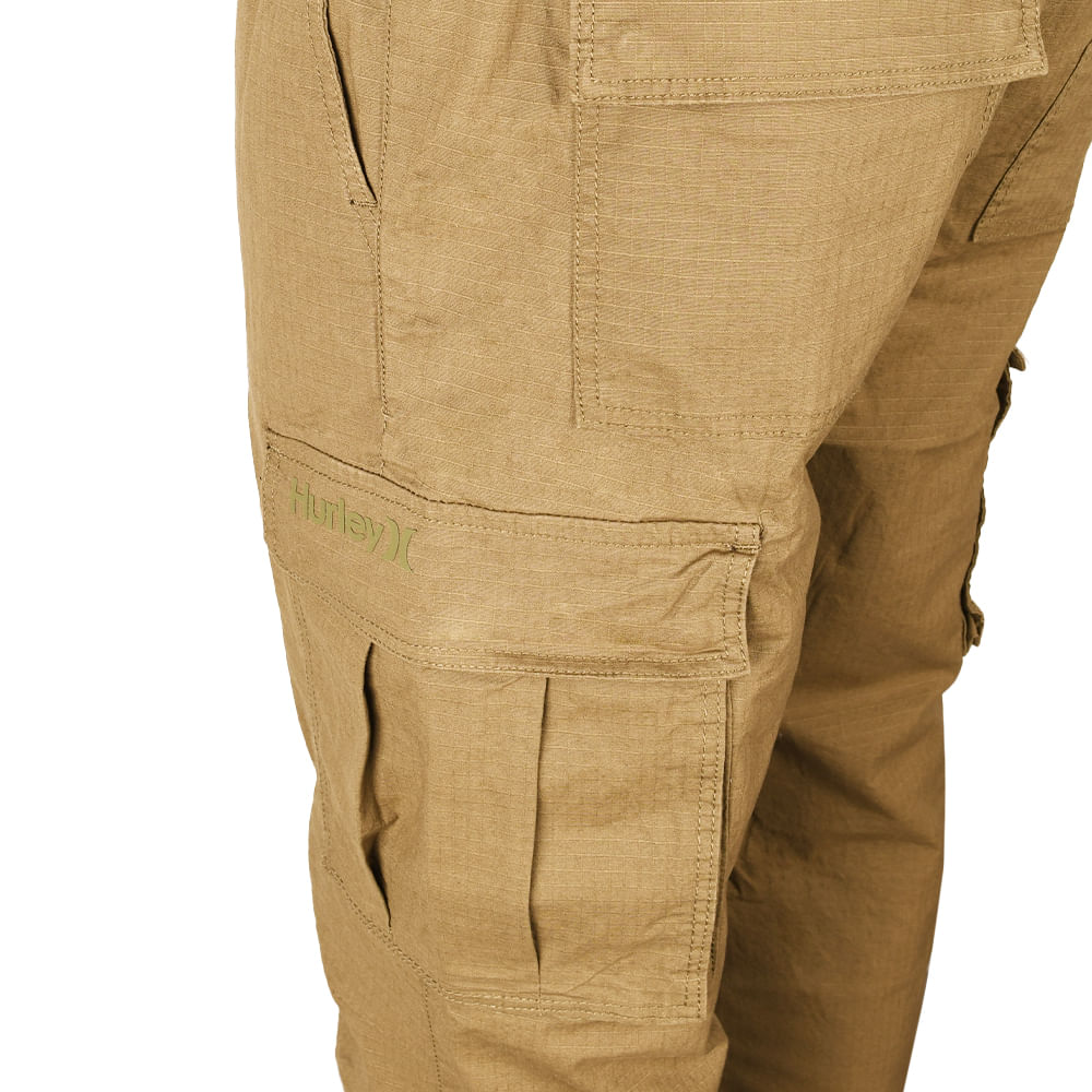 Hurley Pantaloncini Uomo-Phantom Slub 3/4 Waistband 18', Brown, 30