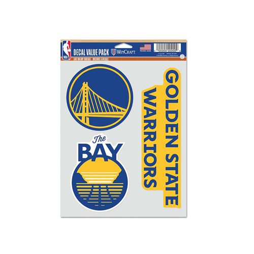 STICKERS WINCRAFT GOLDEN STATE WARRIORS MULTI USE 3 FAN UNISEX