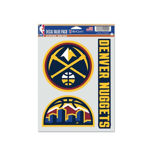 STICKERS WINCRAFT DENVER NUGGETS MULTI USE 3 FAN UNISEX