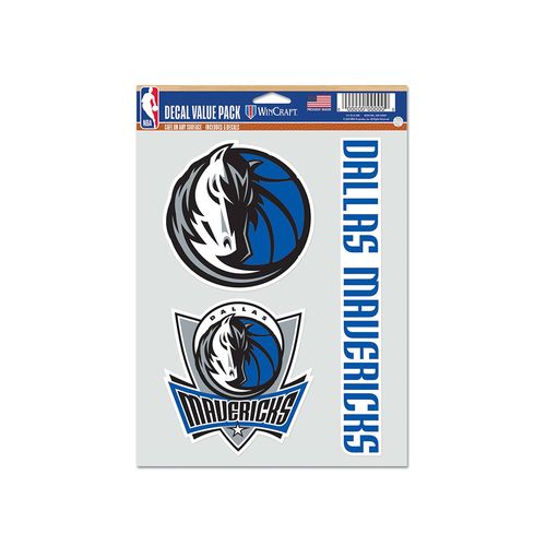 STICKERS WINCRAFT DALLAS MAVERICKS MULTI USE 3 FAN UNISEX