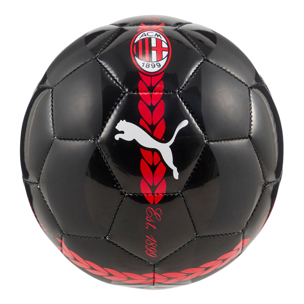 A.C. Milan Mini Ballon Prematch - Ballon De Football Officiel Taille Mini 3 Noir