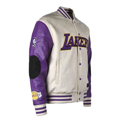 Campera NBA REGULAR FIT SUEDE BOMBER JACKET LOS ANGELES LAKERS HOMBRE