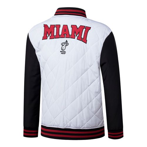 CAMPERA NBA NBA LOGO PATCH REGULAR FIT QUILTED BOMBER MIAMI HEAT HOMBRE