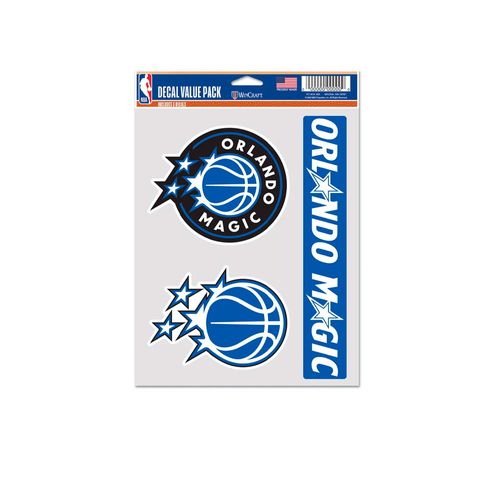 STICKERS WINCRAFT CALCOMANIAS MULTIUSOS FAN 3 PACK ORLANDO MAGIC UNISEX