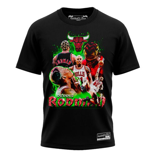 REMERA MITCHELL & NESS VINTAGE HYPE RODMAN BULLS HOMBRE