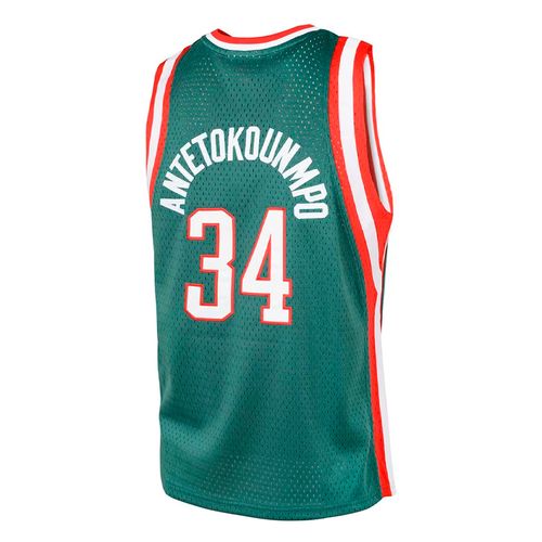 CAMISETA MITCHELL & NESS NBA DARK JERSEY BUCKS 2013 GIANNIS ANTETOKOUNMPO - MILWAUKEE BUCKS HOMBRE
