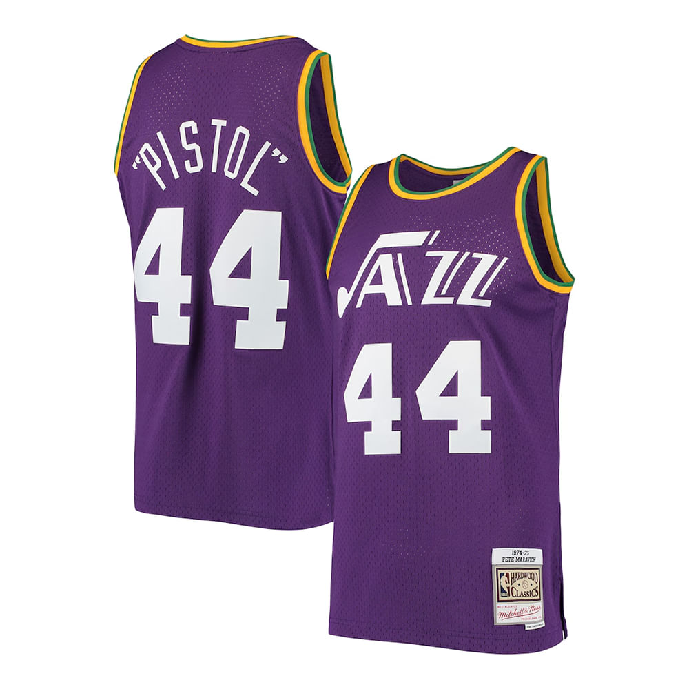 Mitchell&Ness NBA JAZZ ピートマラビッチ 56 CAMISETA MITCHELL & NESS PETE MARAVICH NEW ORLEANS JAZZ 1974