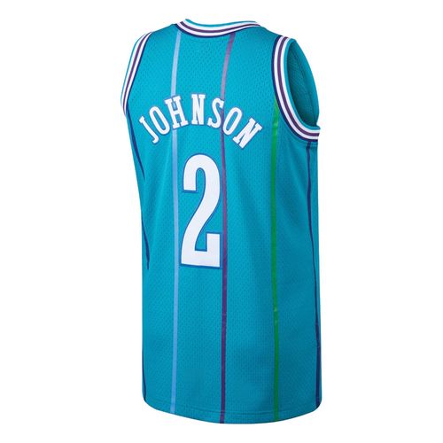 CAMISETA MITCHELL & NESS NBA SWINGMAN ROAD JERSEY HORNETS 1992 LARRY JOHNSON - CHARLOTTE HORNETS HOMBRE