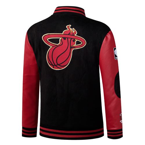 CAMPERA NBA REGULAR FIT SUEDE BOMBER JACKET MIAMI HEAT HOMBRE