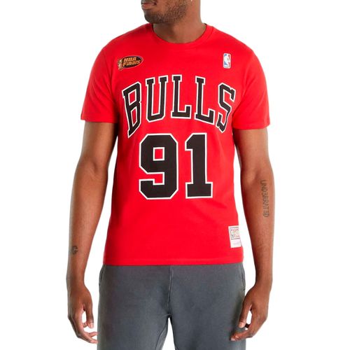 REMERA MITCHELL & NESS CHICAGO BULLS 91 - DENNIS RODMAN HOMBRE