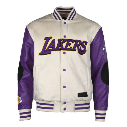 Campera NBA REGULAR FIT SUEDE BOMBER JACKET LOS ANGELES LAKERS HOMBRE